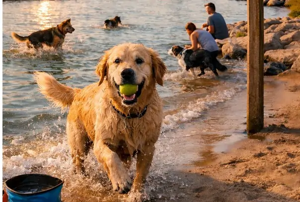Koirien uimapaikat Hernesaaren lähistöllä