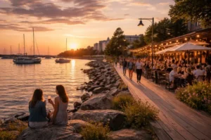 Ilta Hernesaaressa – ravintoloista rantaan ja takaisin